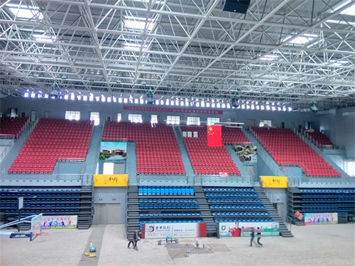 绥芬河电厂体育馆网架加工